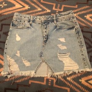 ZARA, denim skirt, size SMALL